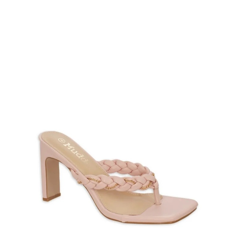 New mudd braided pink heels size 7